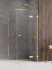 NEW TRENDY Kabina prysznicowa drzwi uchylne AVEXA GOLD SHINE Linia Platinium 110x70x200 EXK-1848/EXK-1854